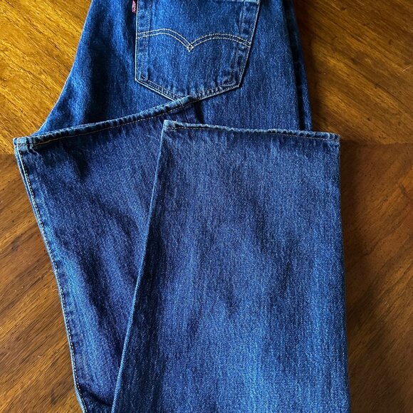 Vintage Mens Levis 501 Original Straight Leg Button Fly Denim Jeans 38x32 - Picture 8 of 8